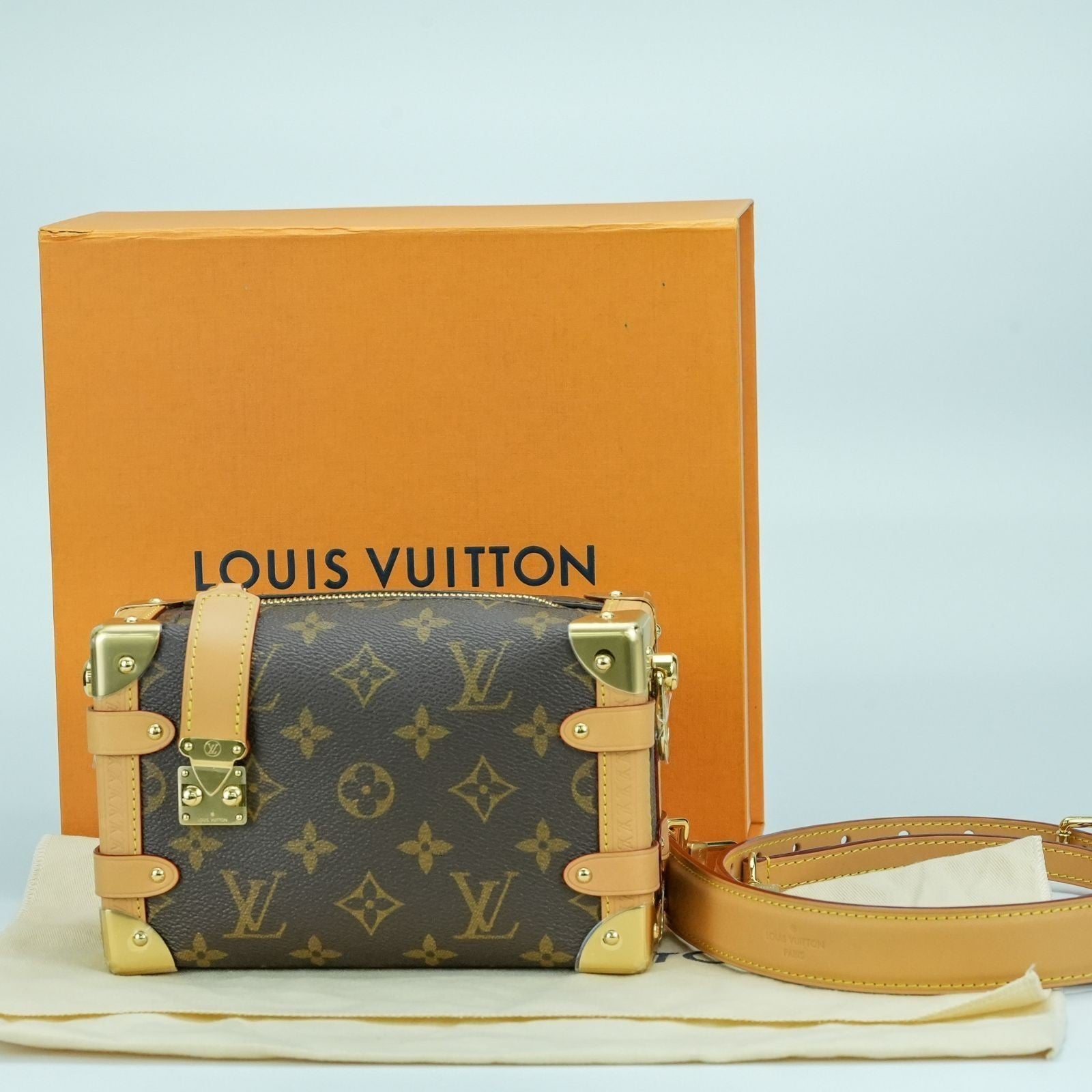 LOUIS VUITTON Monogram Side Trunk PM M46815 Shoulder Bag