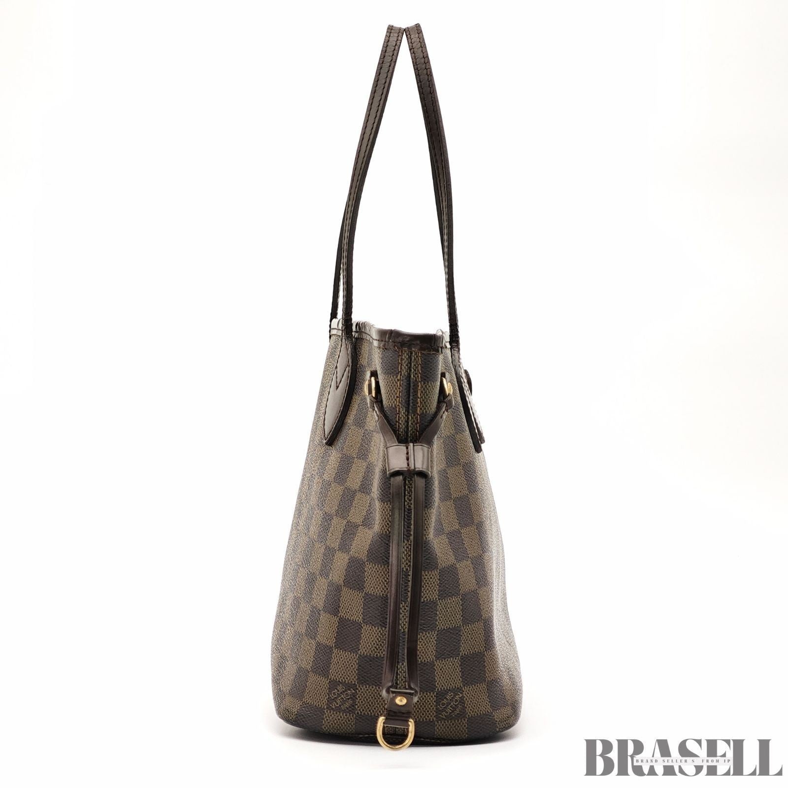 LOUIS VUITTON Neverfull PM N51109 Tote Bag Damier Ebene Dark Brown Women's