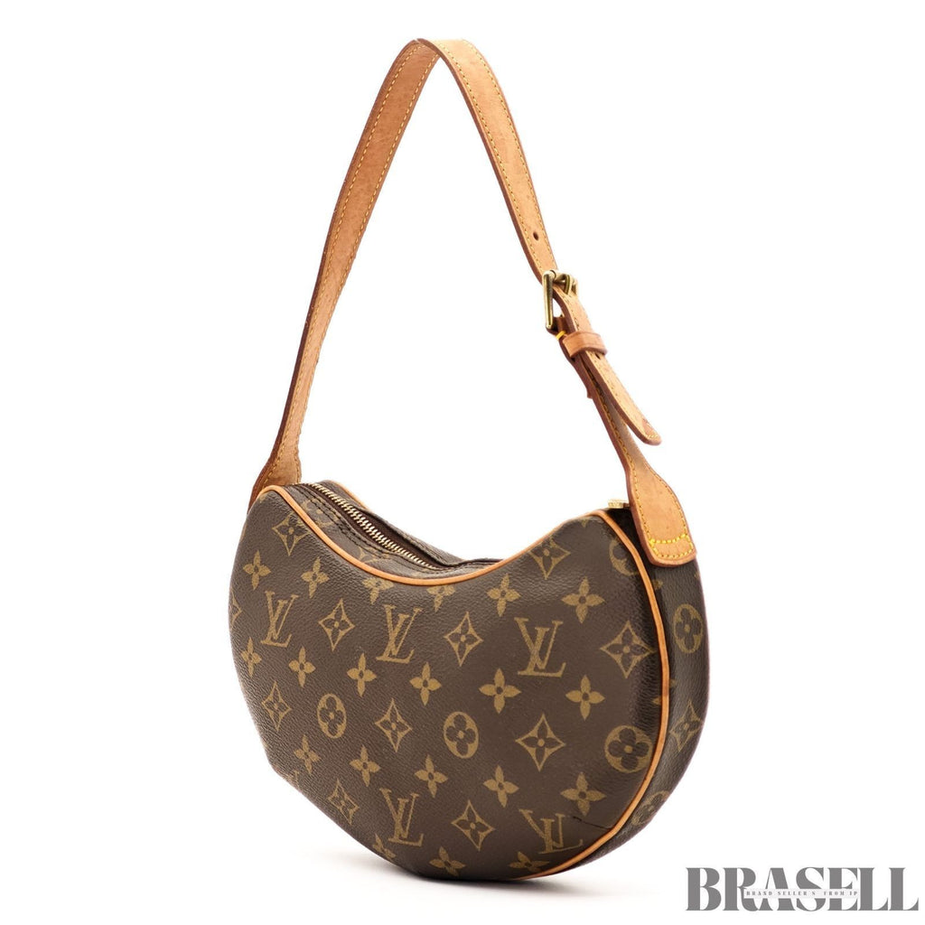 Louis Vuitton Monogram Croissant MM M51510 Bag Handbag Crescent Brown