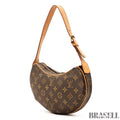 Louis Vuitton Monogram Croissant MM M51510 Bag Handbag Crescent Brown