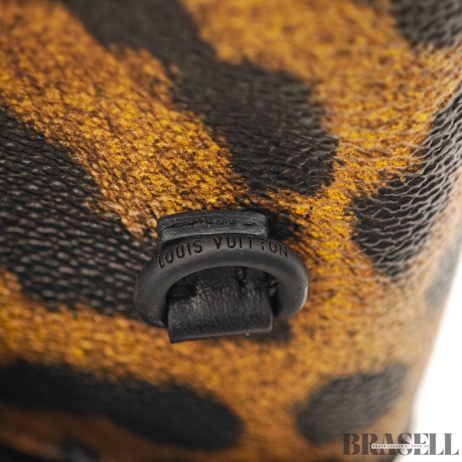 Louis Vuitton Monogram Reverse Leopard M43001 2Way Handbag Brown Black Canvas