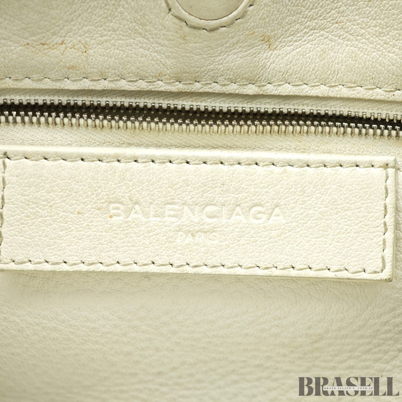BALENCIAGA 2-Way Handbag Shoulder Bag Paper A4 370926 Ivory Women's