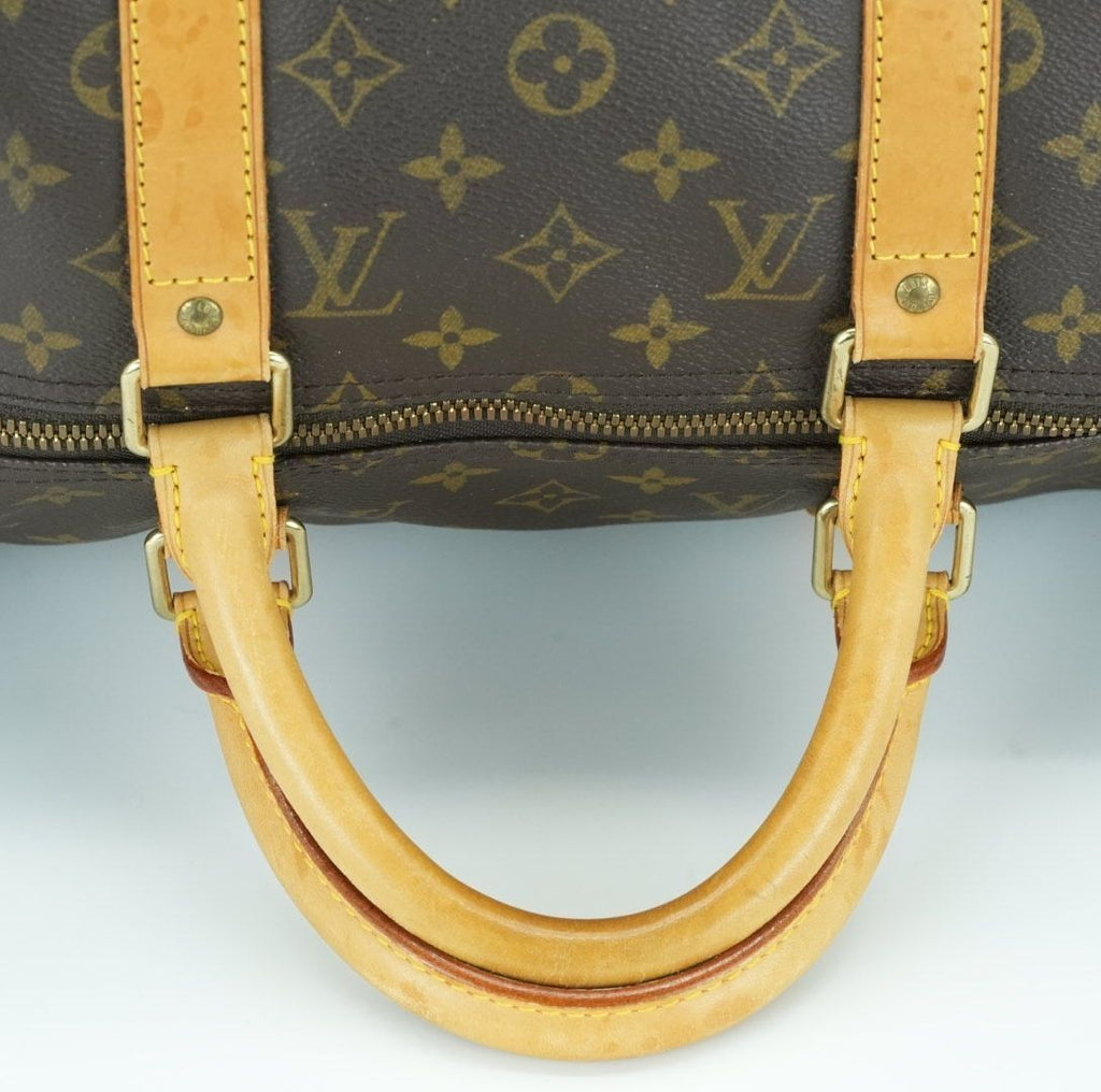 LOUIS VUITTON Keepall 50 M41426 Boston Bag Travel Bag Brown Large Capacity