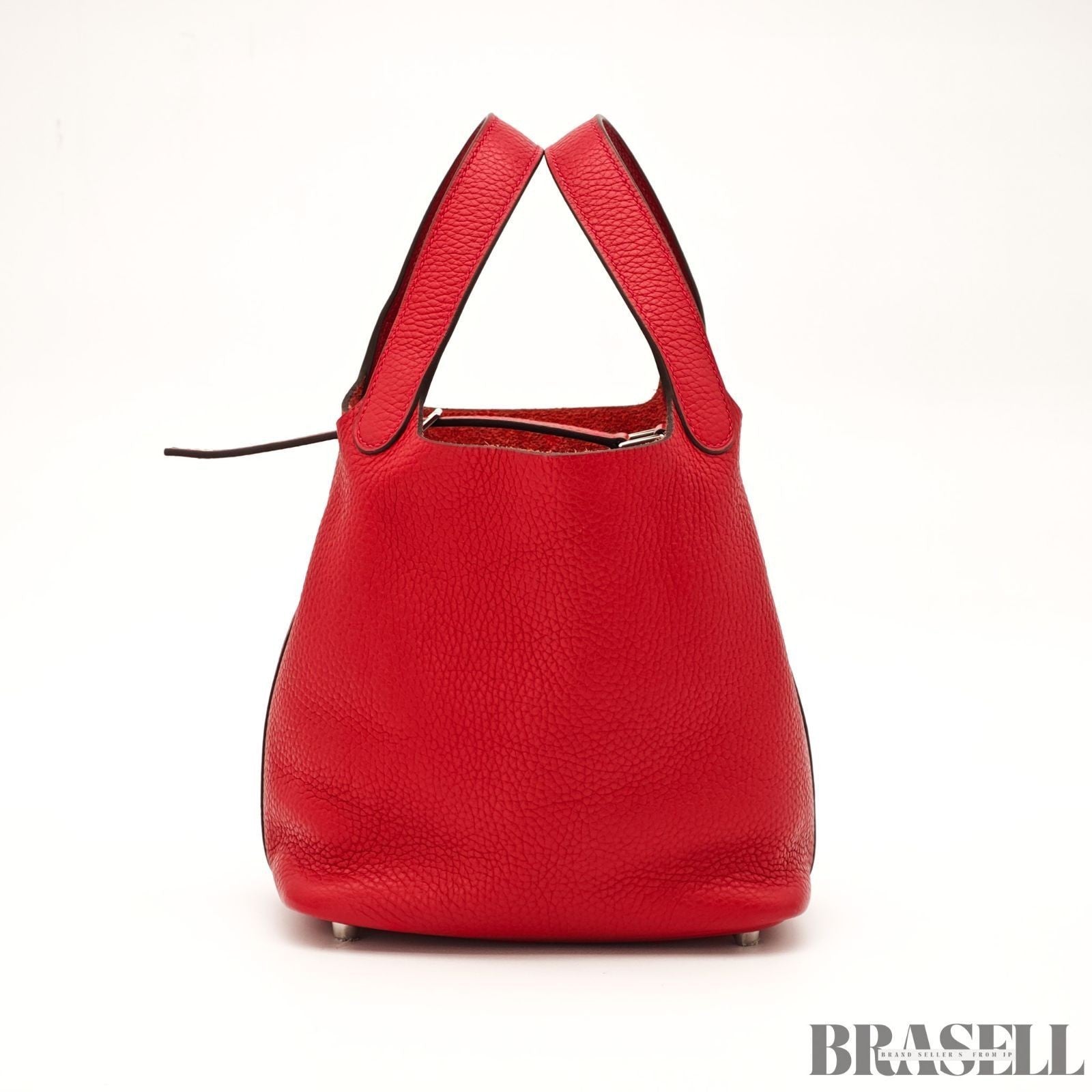 Hermes Picotin Lock PM Rouge De Coeur Bucket Bag With Box Dust Bag Padlock Key