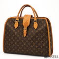 Louis Vuitton Monogram Rivoli M53380 Business Bag Handbag Brown Canvas Unisex