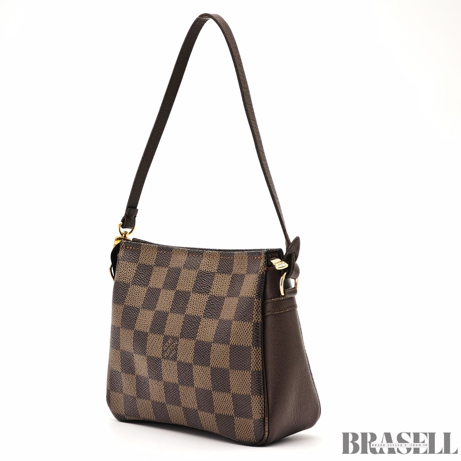 Louis Vuitton Trousse Makeup N51982 Handbag One Shoulder Damier Canvas Brown