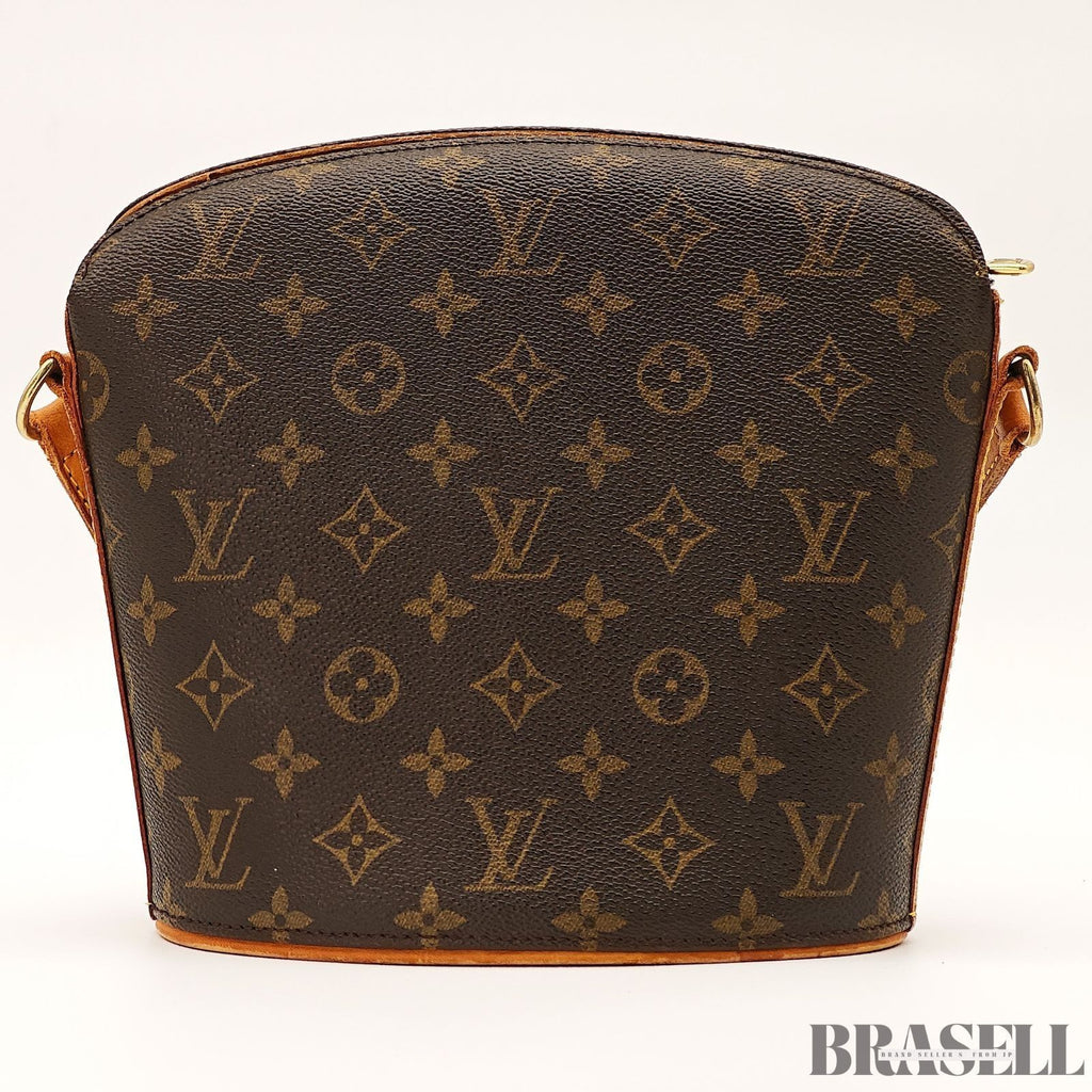 Louis Vuitton Monogram Drouot M51290 Shoulder Bag Crossbody Leather Brown Women