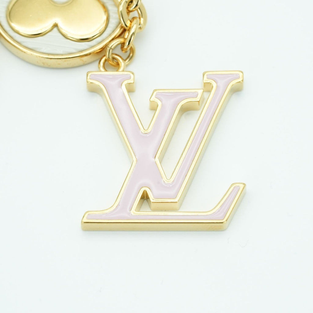 LOUIS VUITTON Spring Street Keychain M01187 Key Boulder Gold Women's Men's Box