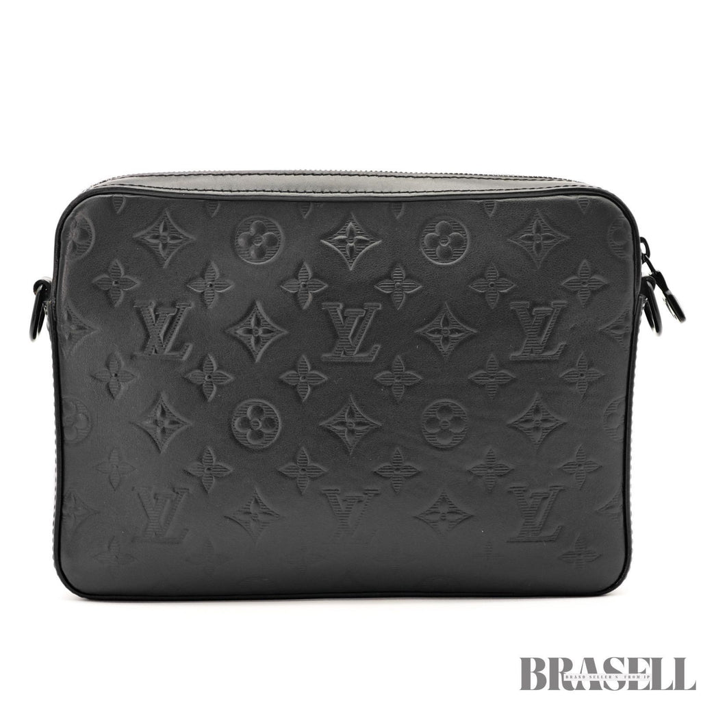 LOUIS VUITTON Duo Messenger Bag M69827 Black Monogram Eclipse Shoulder Bag