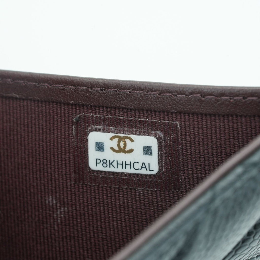 CHANEL Matelasse Bifold Wallet with Bill Compartment and Card Case Black