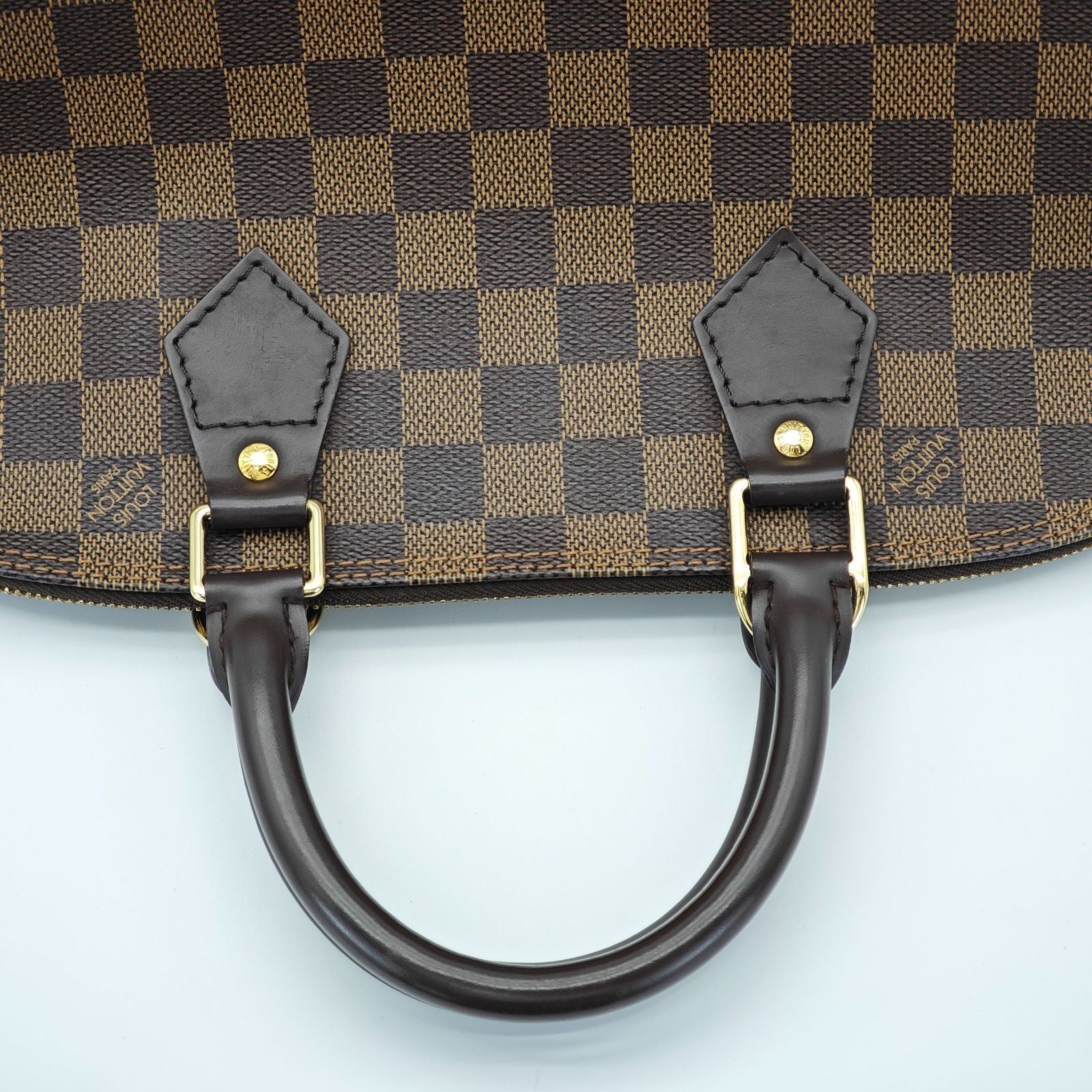 LOUIS VUITTON Damier Ebene Alma N51131 Handbag Brown Women's