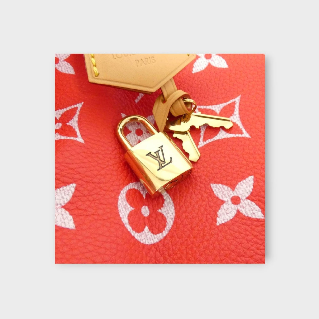 Louis Vuitton Monogram Speedy P9 Bandoulière M24420 Boston Bag Rouge【A】