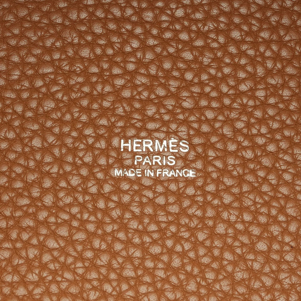 HERMES Picotin Lock PM 18 Gold Taurillon Clemence Leather Bag