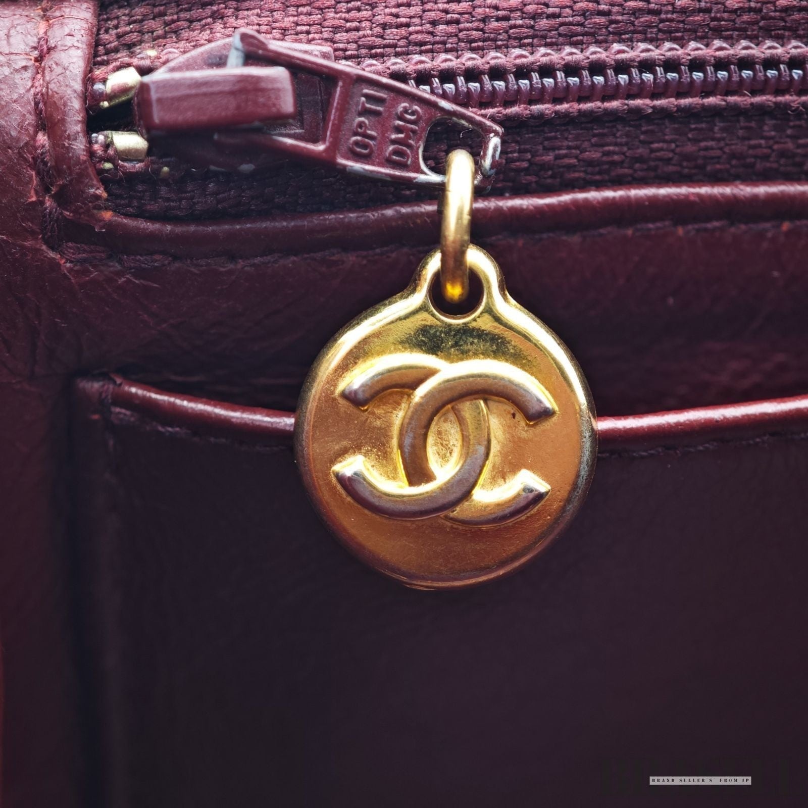Chanel Matelassé Coco Mark Diana Shoulder Bag Flap Compact Black Leather Women