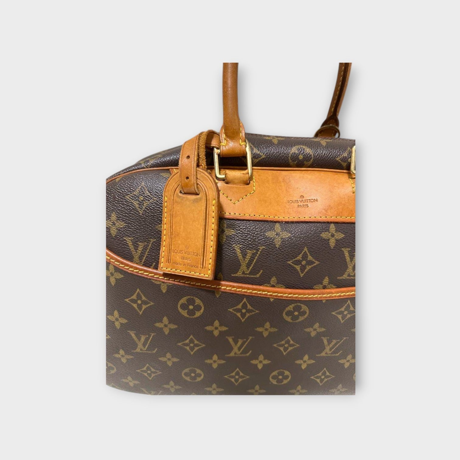 Louis Vuitton M47270 Bowling Vanity Deauville Brown PVC Leather Boston Bag 【B】