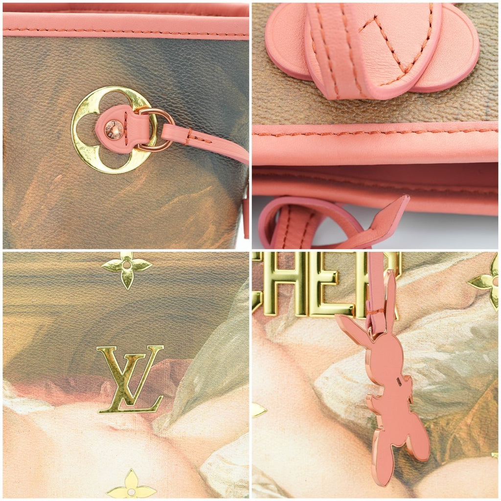 LOUIS VUITTON Neverfull MM Masters Collection M43357 Tote Bag with Pouch