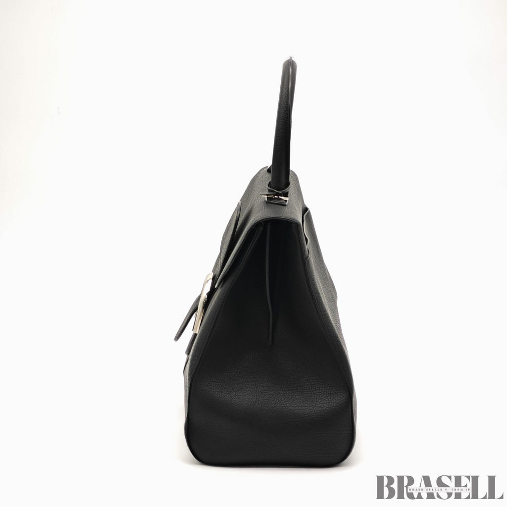 Delvaux Brillant MM Handbag Shoulder Bag 2-Way Black Women’s With Dust Bag