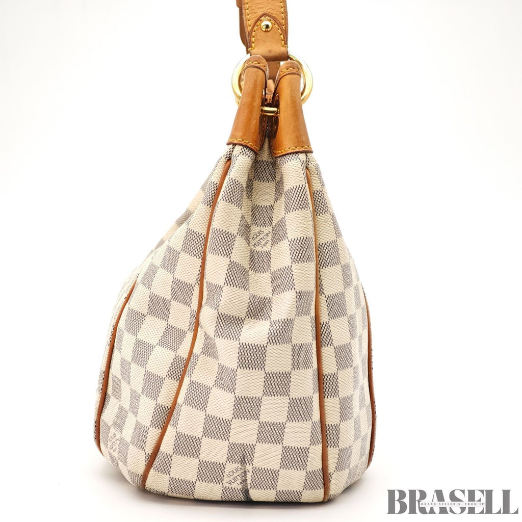 Louis Vuitton Galliera GM N55216 Damier Azur Canvas Tote Bag Handbag White