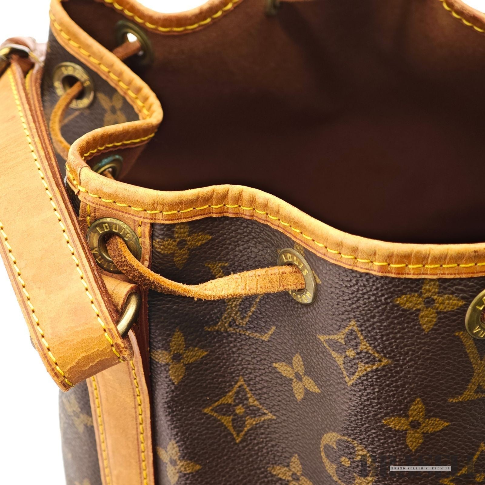 LOUIS VUITTON Petit Noe M42226 Monogram Handbag Bucket Bag Brown Women’s
