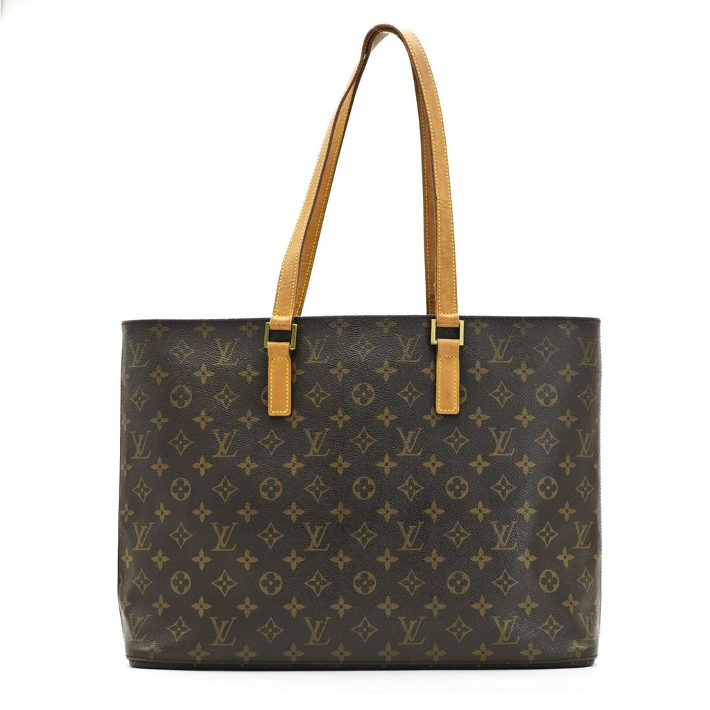 LOUIS VUITTON Luco M51155 Monogram Large Tote Shoulder Bag Brown Leather Women’s
