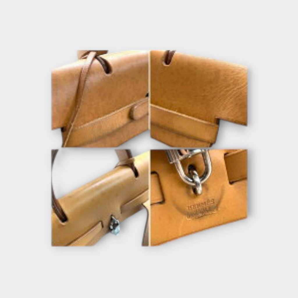 Hermès Herbag Ad Canvas Toile GM Calf Backpack Ladies【B】