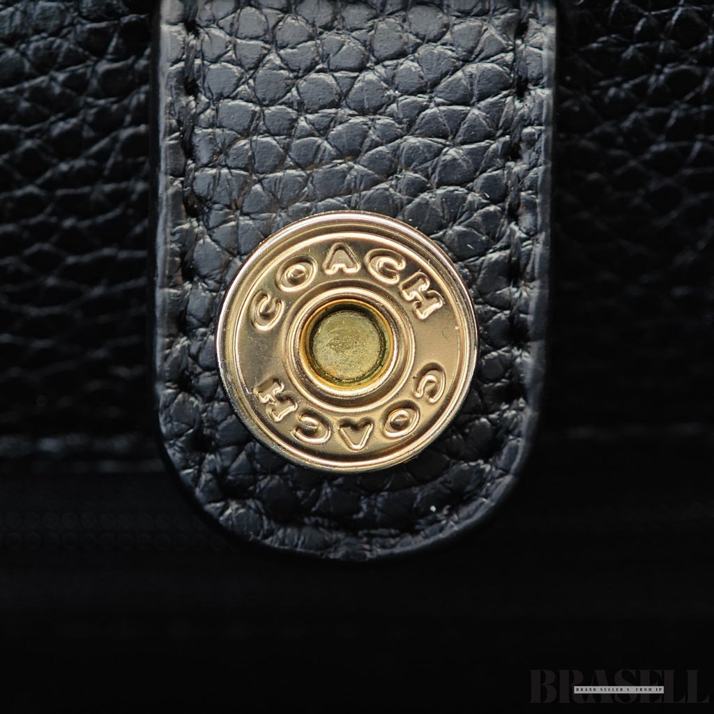 COACH Willow Tote CR677 Bag Blue Handbag for Women's