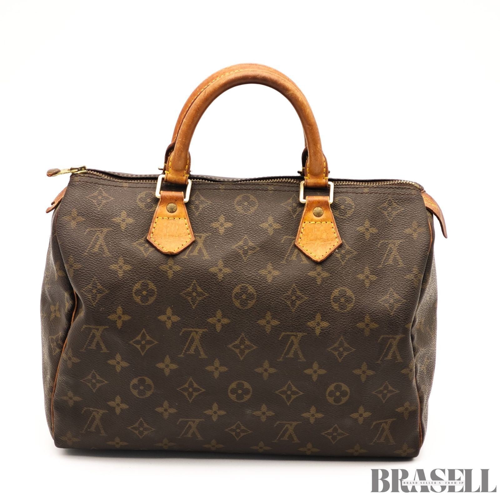 Louis Vuitton Monogram Speedy 30 M41108 Handbag Mini Boston Bag Canvas Brown