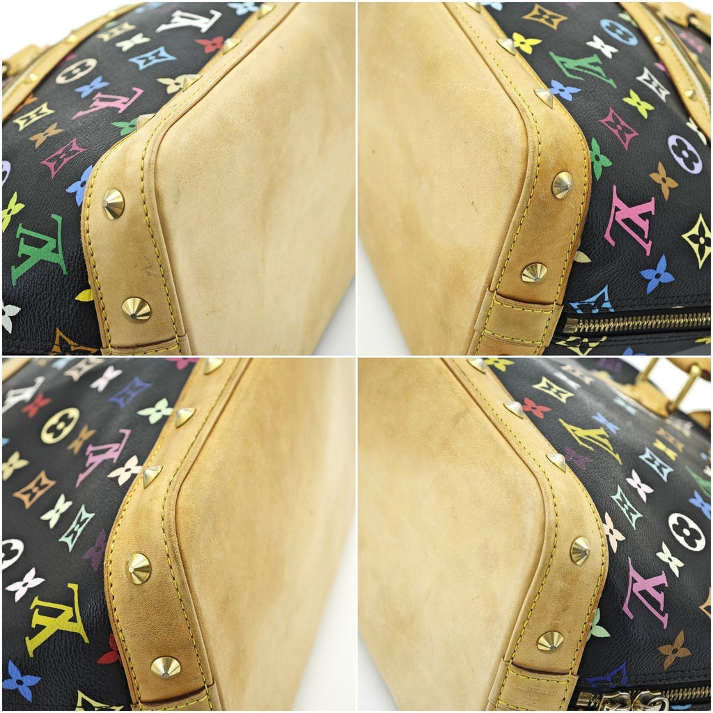 Louis Vuitton Monogram Multicolor Alma Handbag Noir M92646