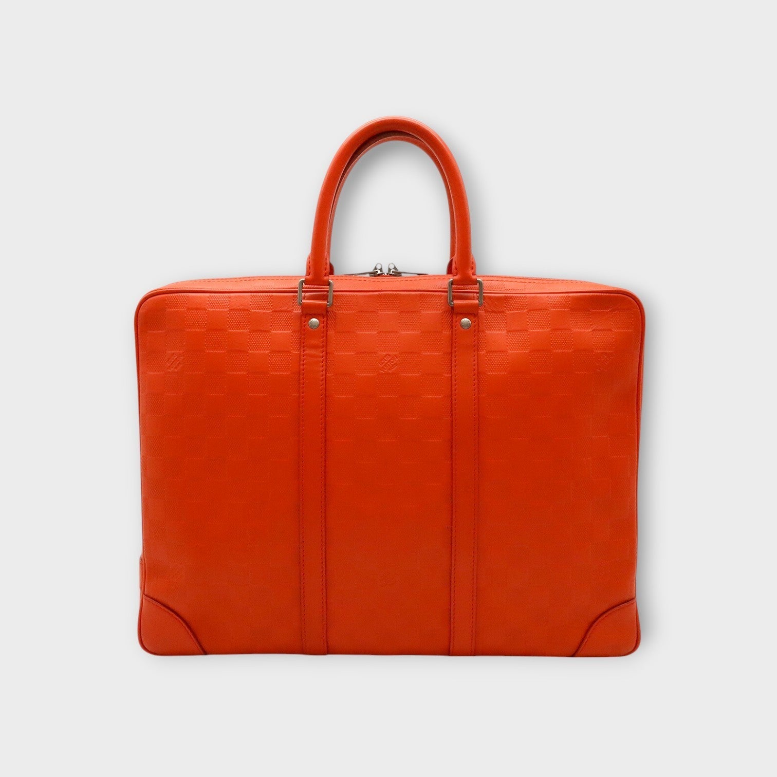 Louis Vuitton Damier Infini PDV Porte-Documents Voyage Briefcase Orange 【A】