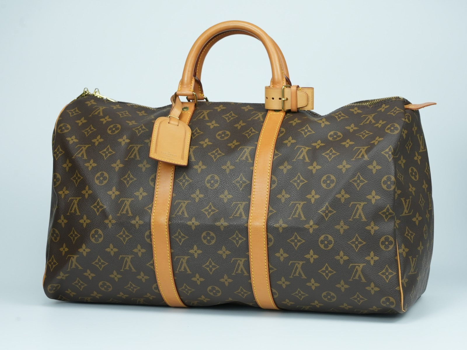 LOUIS VUITTON Keepall 50 Boston bag Monogram Brown