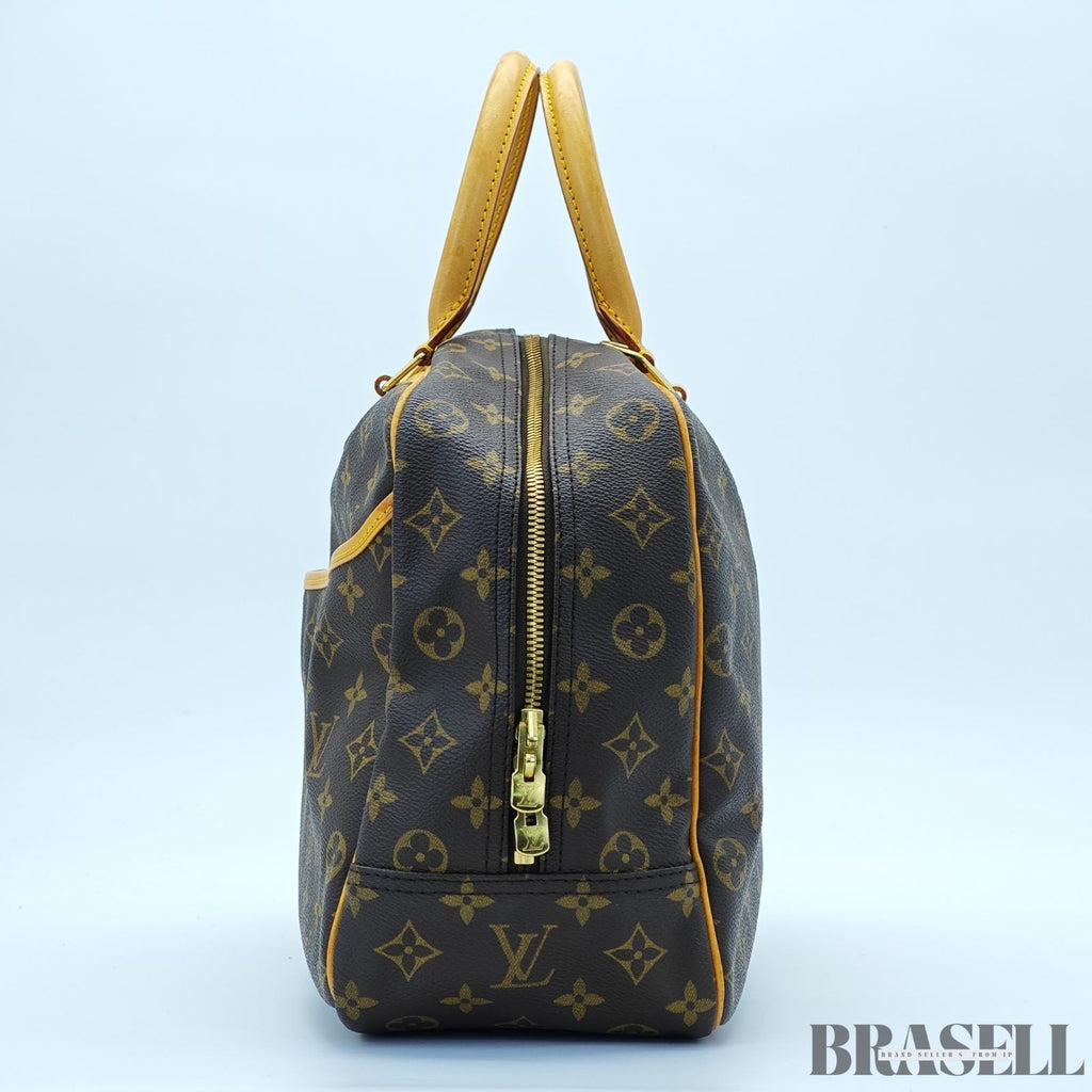 LOUIS VUITTON Deauville M47270 Monogram Travel Handbag Large Brown Unisex