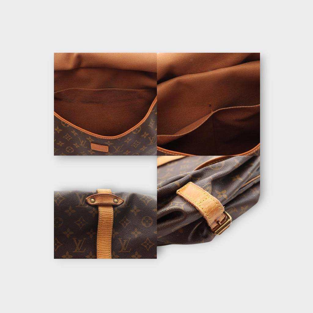 Louis Vuitton Saumur 35 Shoulder Bag Canvas Leather Monogram Brown M42254 【B】
