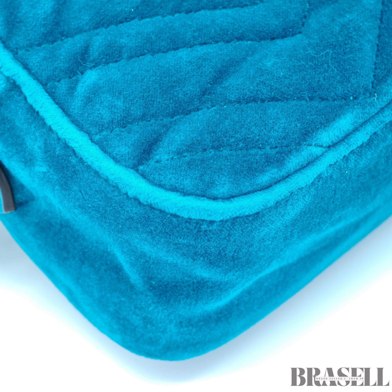 GUCCI Quilted Small Bag 447632 Velvet Green