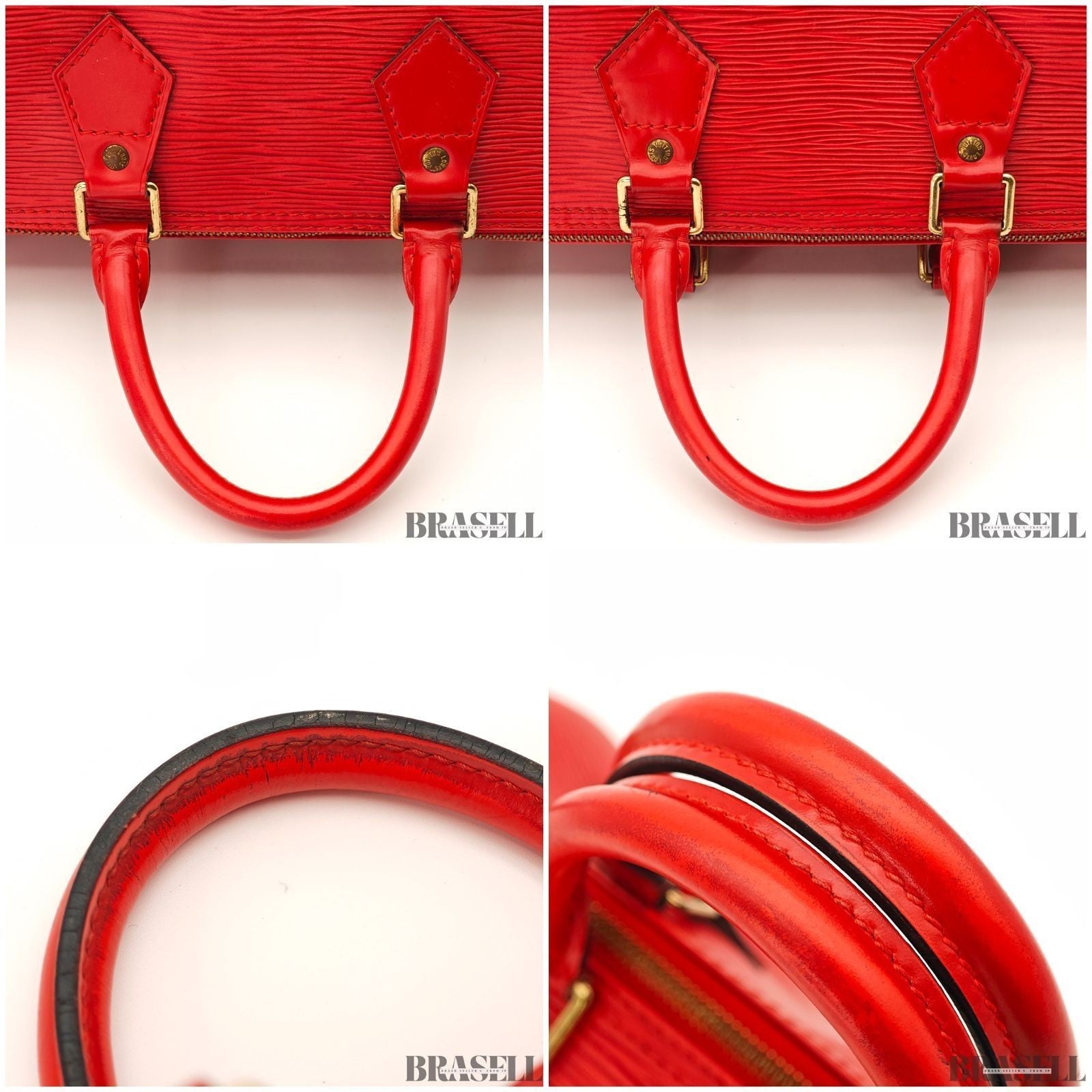 Louis Vuitton Epi Speedy 25 M43017 Mini Boston Bag Handbag Castilian Red
