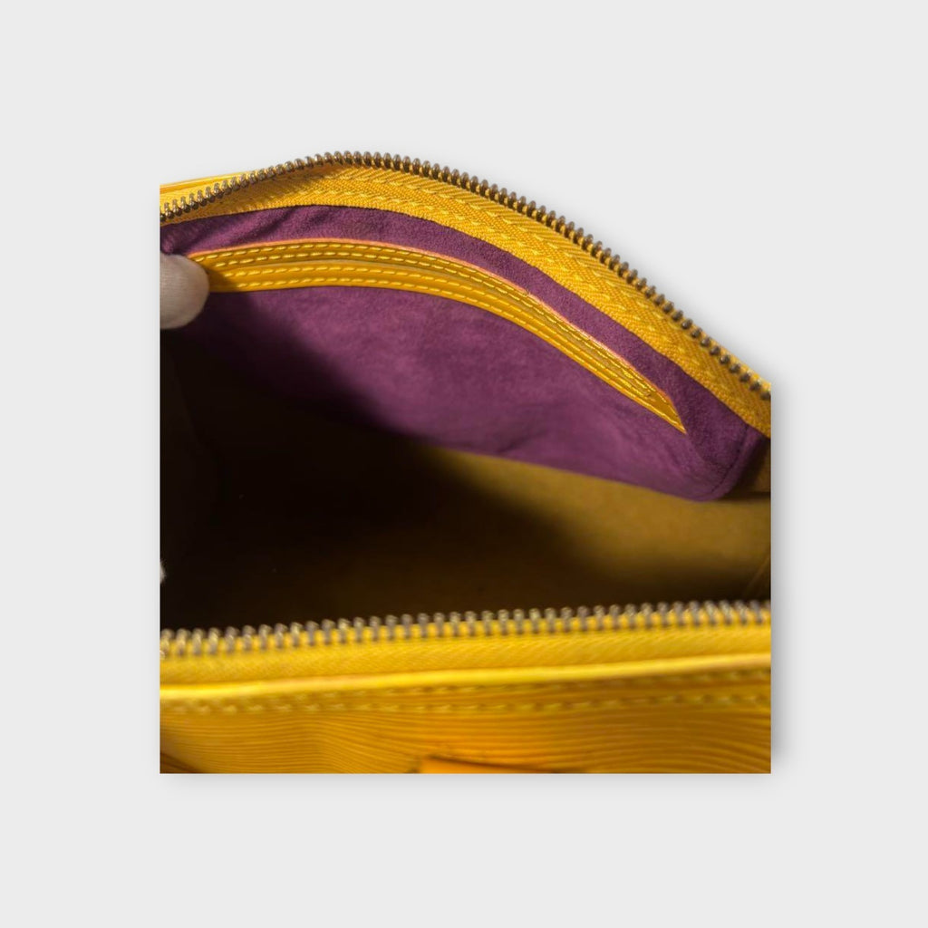 Louis Vuitton Speedy 25 M43019 Epi Leather Handbag Tote Bag Yellow 【B】