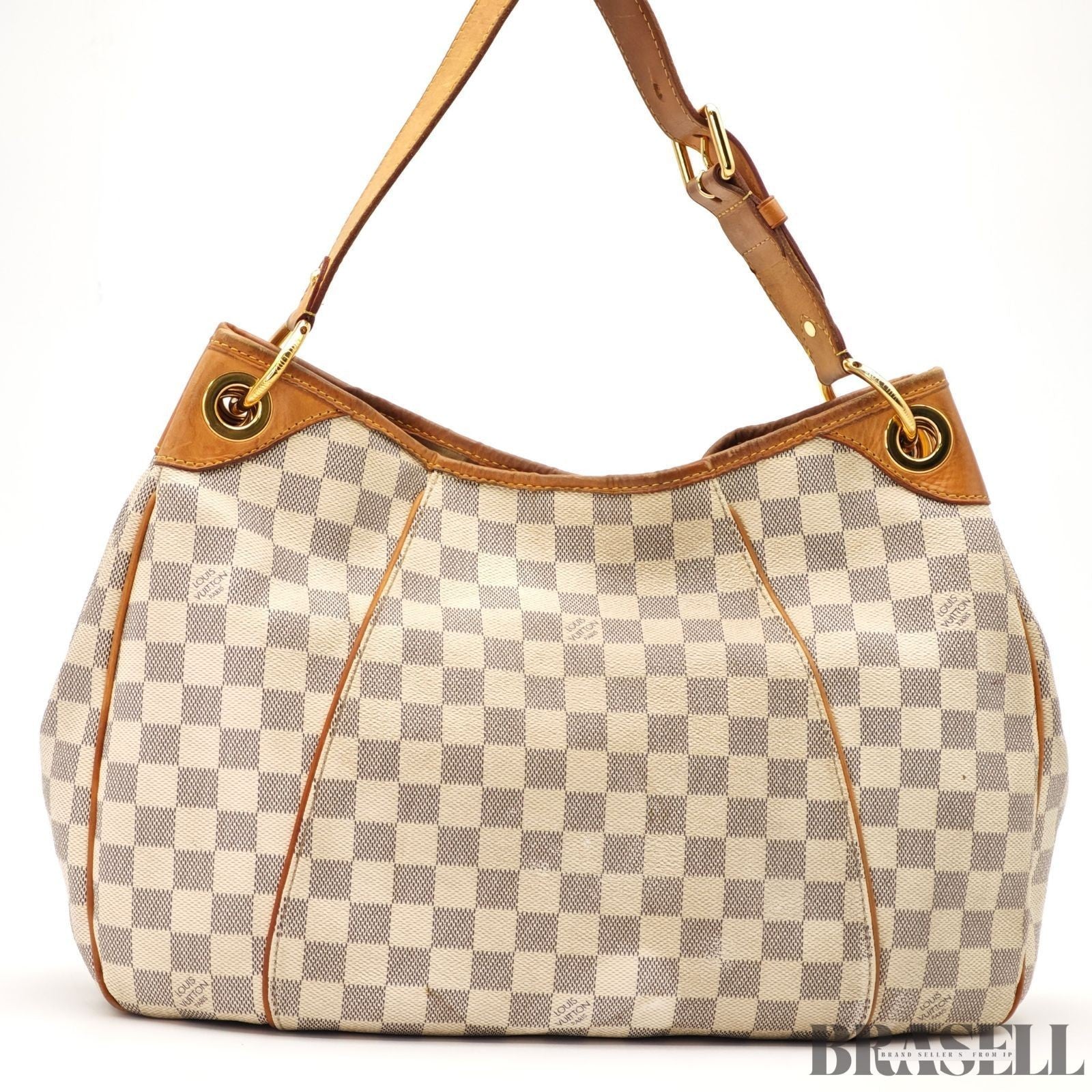 Louis Vuitton Galliera GM N55216 Damier Azur Canvas Tote Bag Handbag White