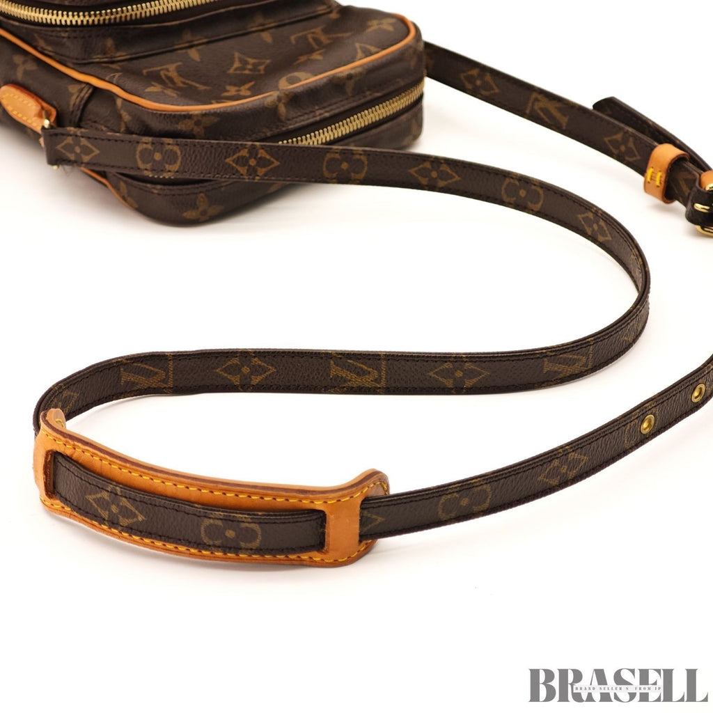LOUIS VUITTON Amazon Crossbody Shoulder Bag Monogram Leather Brown M45236