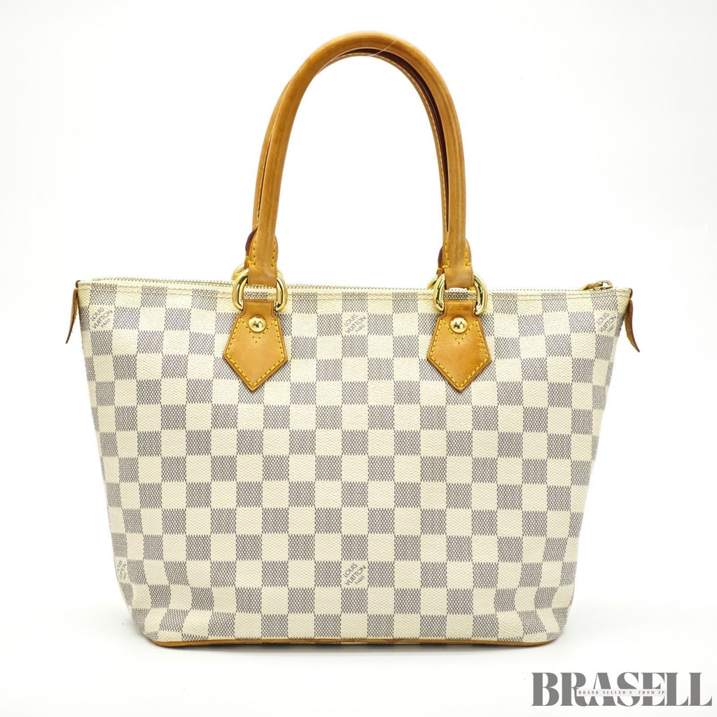 LOUIS VUITTON Saleya PM N51186 Damier Azur Tote Bag Ivory Women’s