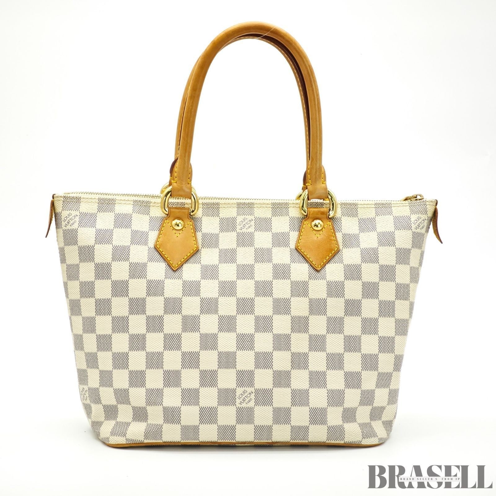 LOUIS VUITTON Saleya PM N51186 Damier Azur Tote Bag Ivory Women’s