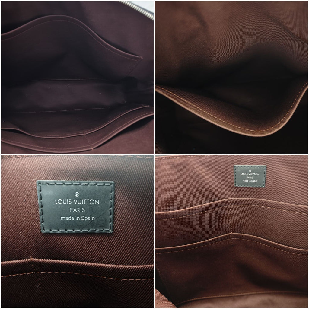 LOUIS VUITTON Monogram Macather PDJ Porte Documan Jour NM Business Bag M54019