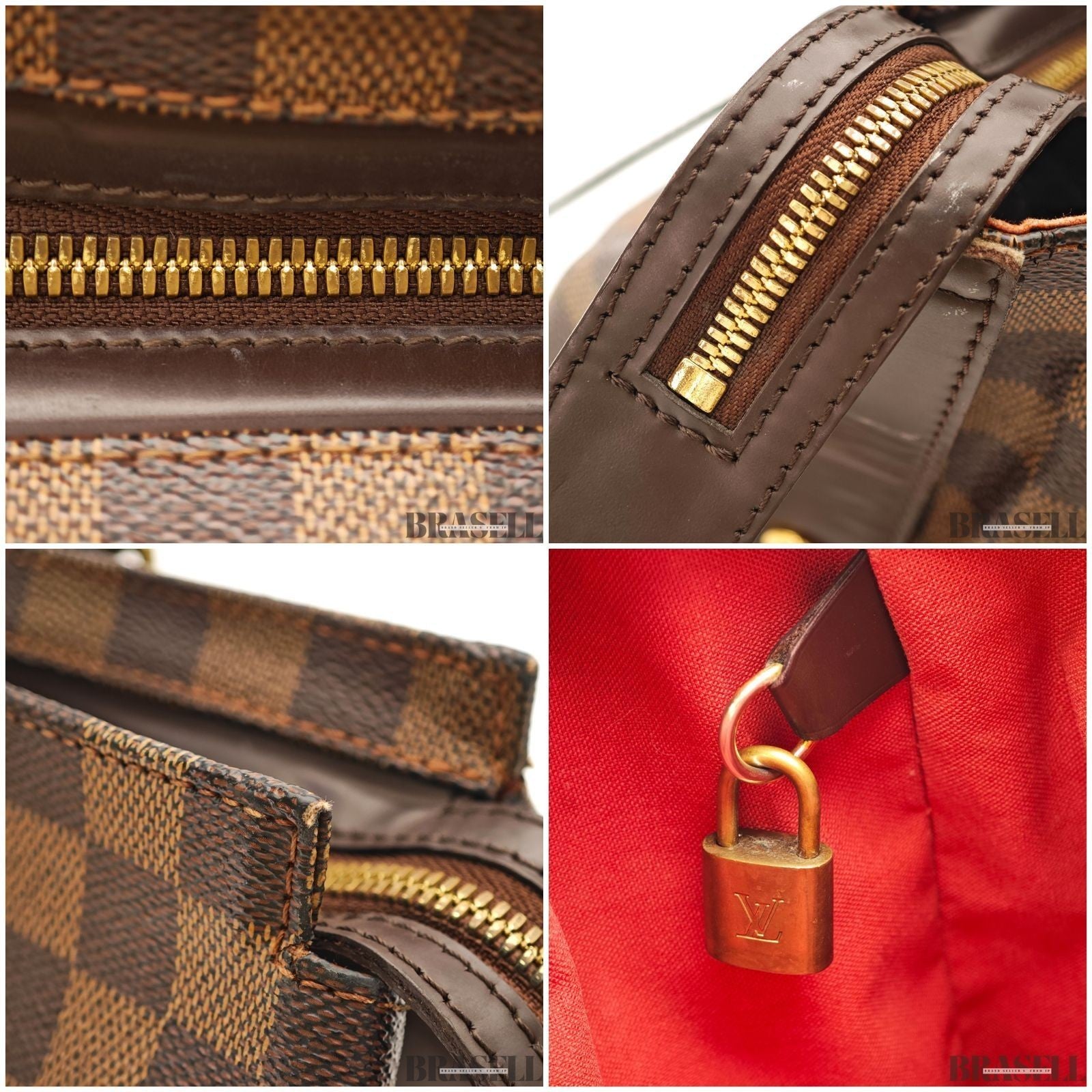LOUIS VUITTON Chelsea Shoulder Tote Bag Damier Leather Brown N51119 TH0065