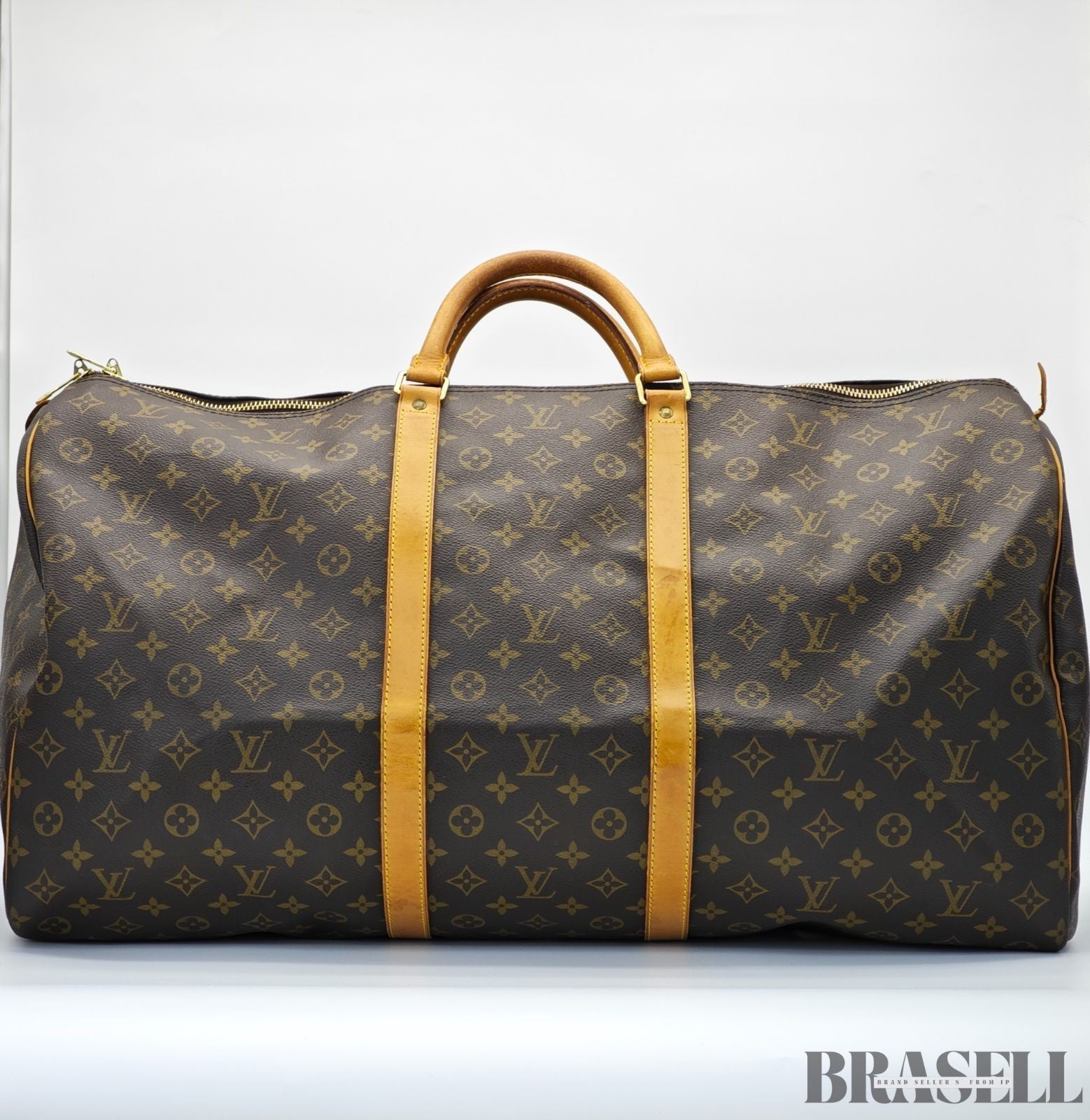 LOUIS VUITTON Keepall 60cm M41422 Boston Bag Large Capacity Marron Gold Hardware