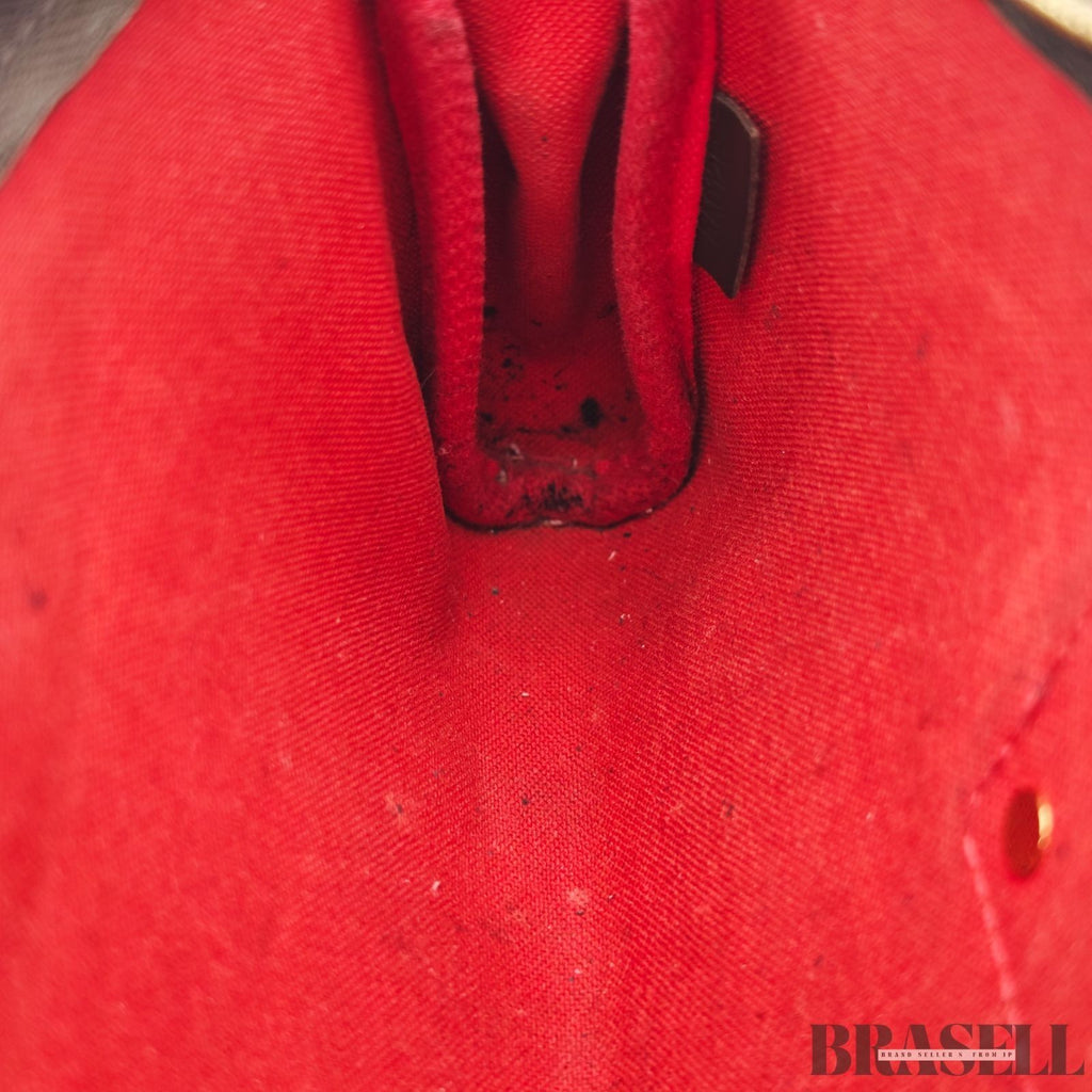 Louis Vuitton Damier Eva Hand Bag Damier Ebene N55213 Brown Compact