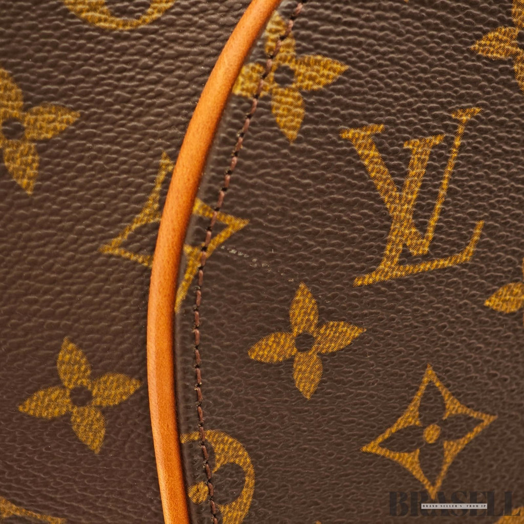 LOUIS VUITTON LV Logo Ellipse MM Hand Bag Monogram Leather Brown M51126 Large