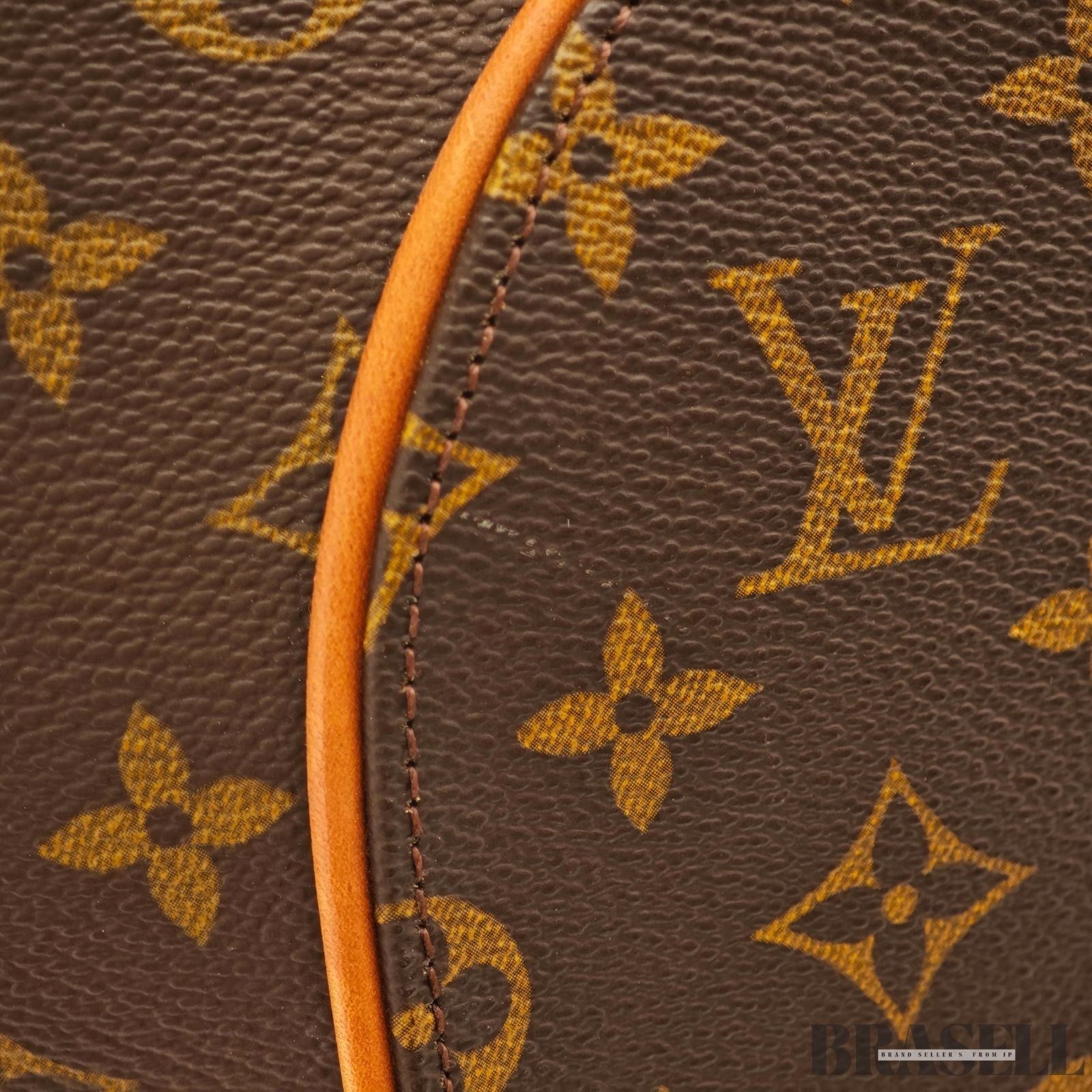 LOUIS VUITTON LV Logo Ellipse MM Hand Bag Monogram Leather Brown M51126 Large