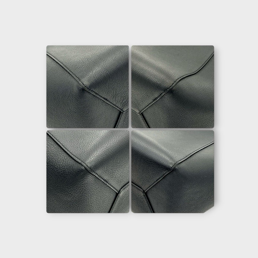 Louis Vuitton Lockme Cabas Tote Bag M42291 Black Leather Turn Lock 【A】