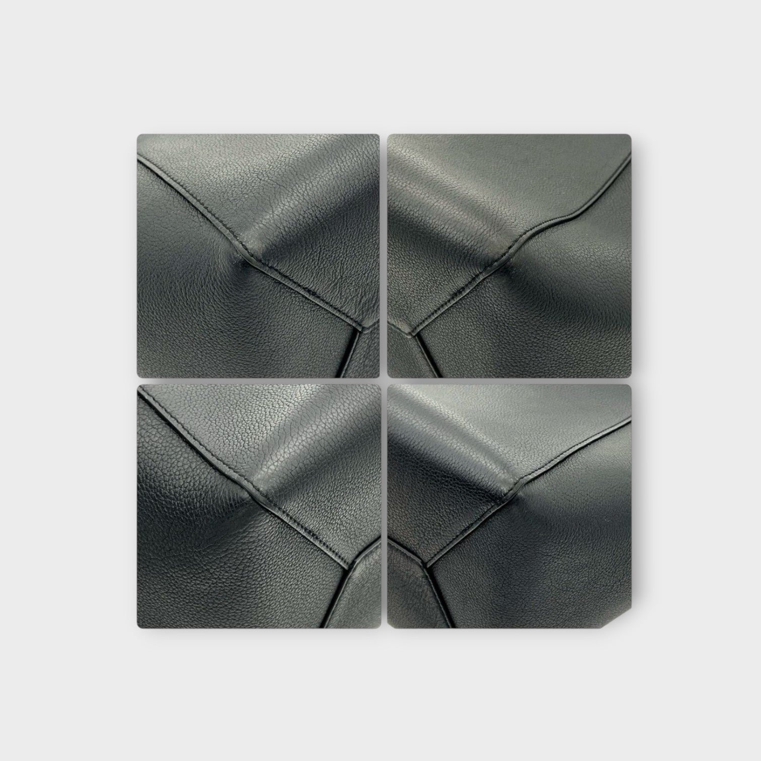 Louis Vuitton Lockme Cabas Tote Bag M42291 Black Leather Turn Lock 【A】