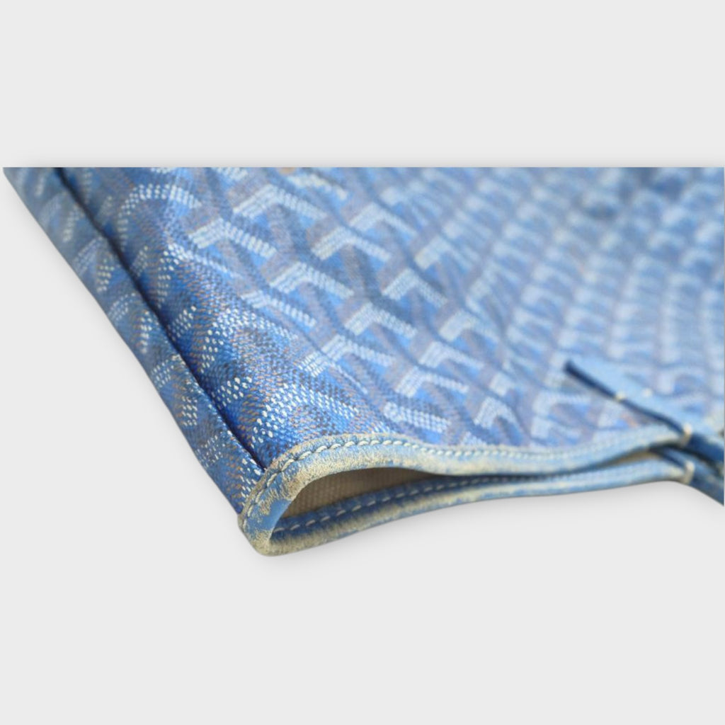 Goyard Saint Louis Tote Bag PM Blue with Pouch