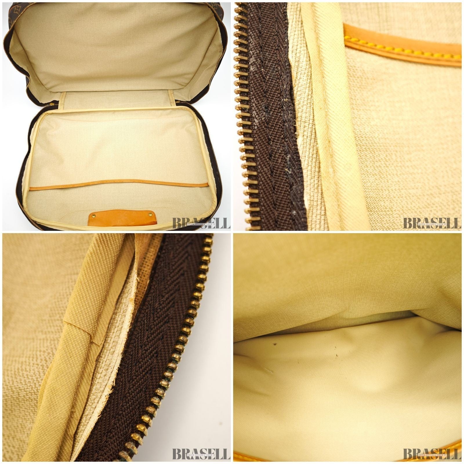 Louis Vuitton Monogram Alizé Trois Poches M41392 Handbag Boston Bag Brown