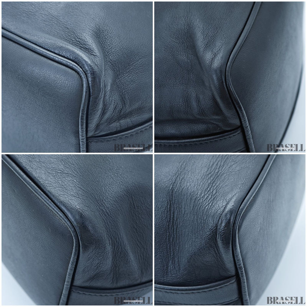 Chanel Coco Mark Chain Shoulder bag Black Women With Authenticity Card